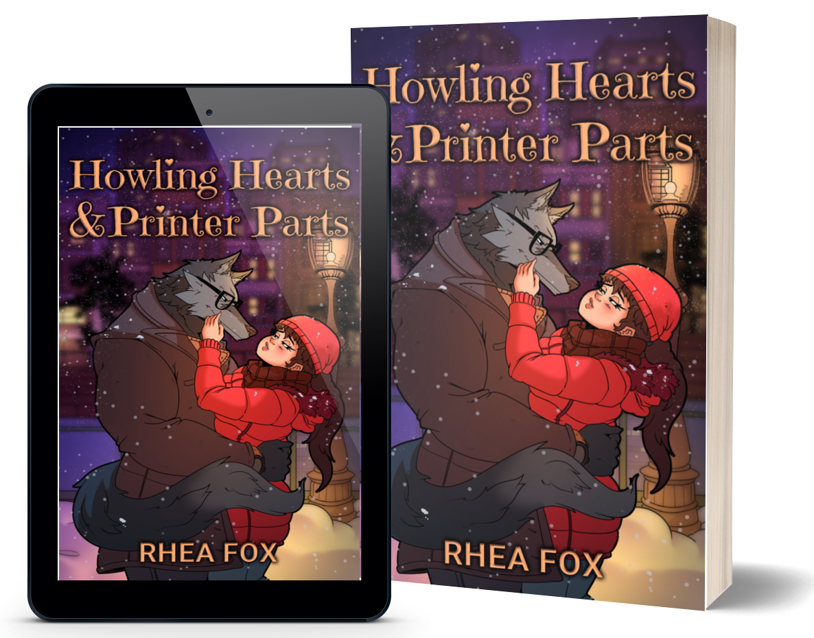 Howling Hearts and Printer Parts by Rhea Fox